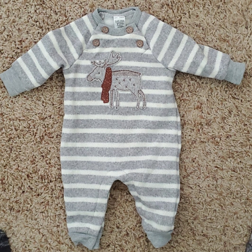 Winter sweater one piece outfit infant 3 months